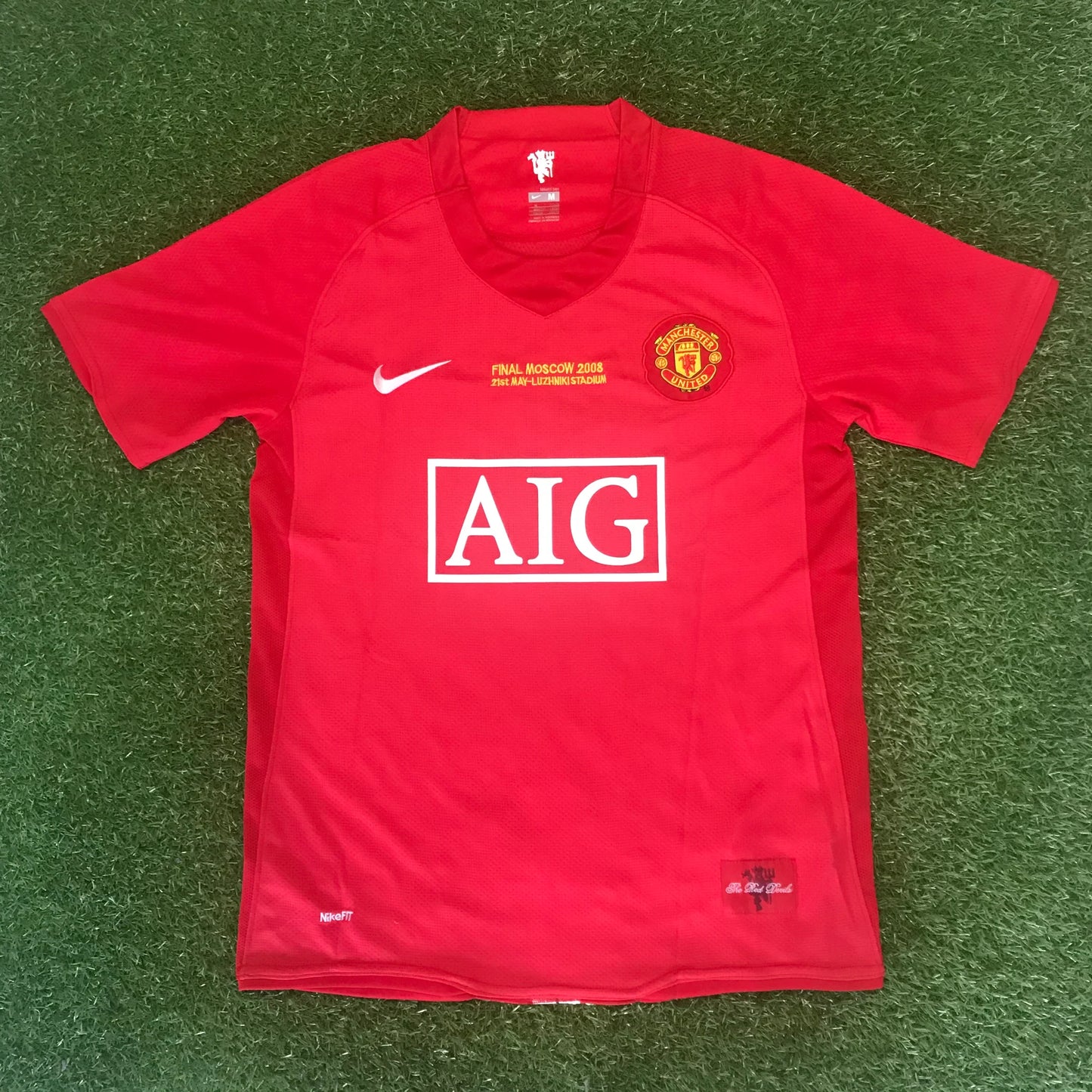 manchester united 2008 half sleeve jersey