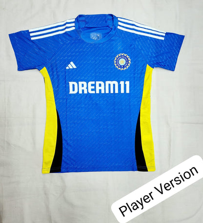 INDIA BLUE TRAINING JERSEY 2024-25 OFFICIAL AUTHENTIC ORIGINALS