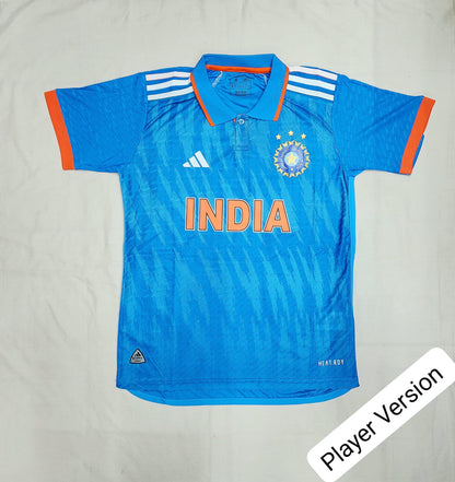 India ICC Cricket World Cup TRICOLOR 2023 Jersey PLAYER VERSION