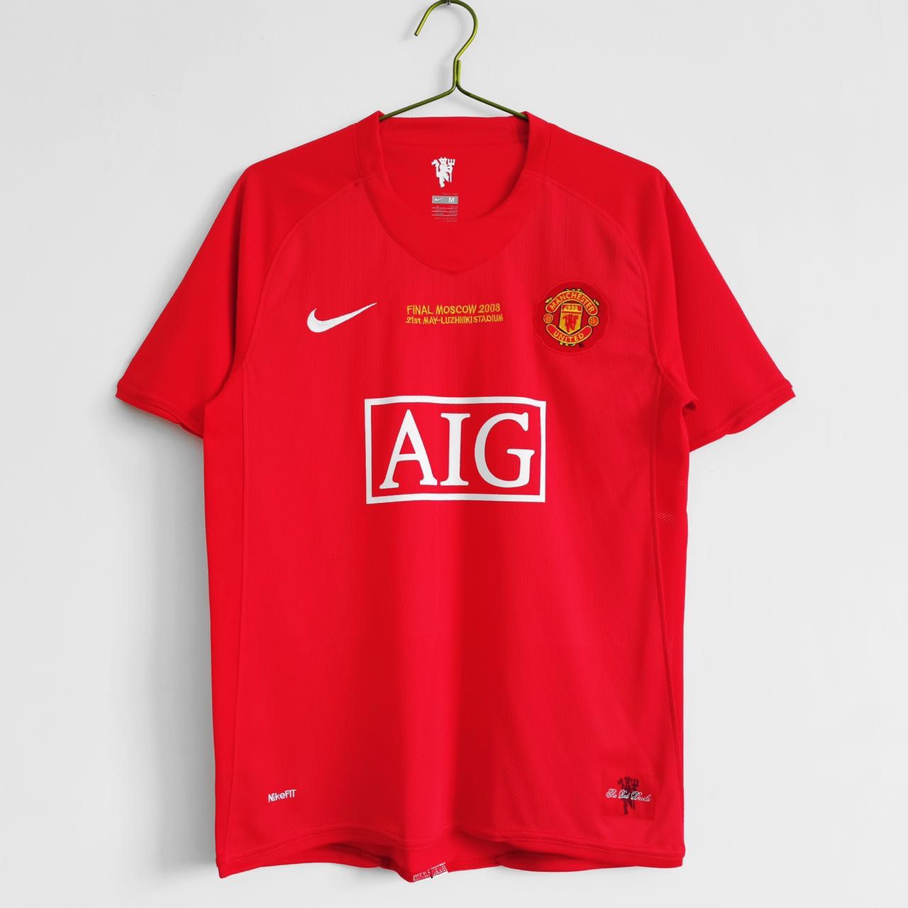 manchester united 2008 half sleeve jersey