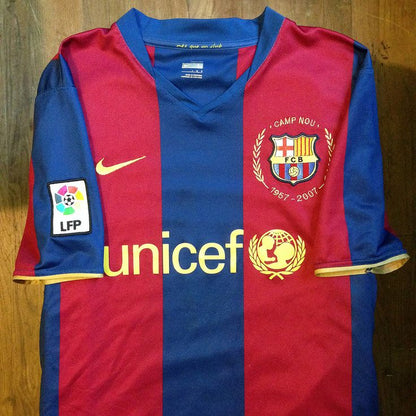 Barcelona 2007-08 UNICEF Home Retro Jersey