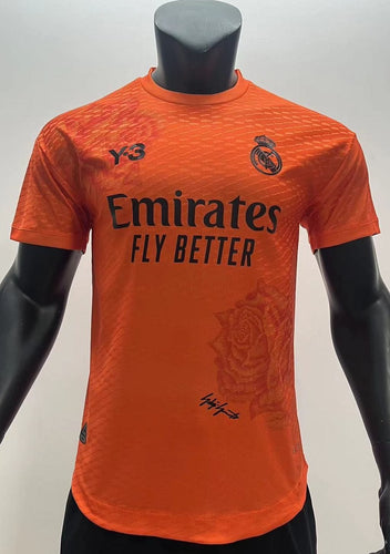 Real Madrid Y3 Orange Player version jersey