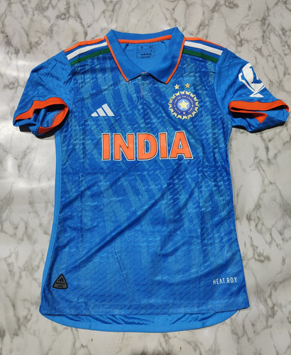 India ICC Cricket World Cup TRICOLOR 2023 Jersey PLAYER VERSION